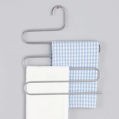 Space-Saving Multilayer Stainless Steel Clothes Hangers – Your Ultimate Closet Organizer