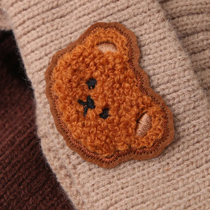 Cartoon Bear Winter Baby Beanie Cap