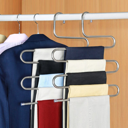 Space-Saving Multilayer Stainless Steel Clothes Hangers – Your Ultimate Closet Organizer