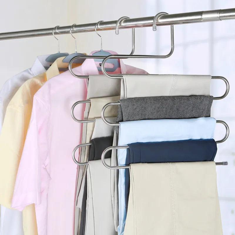 Space-Saving Multilayer Stainless Steel Clothes Hangers – Your Ultimate Closet Organizer