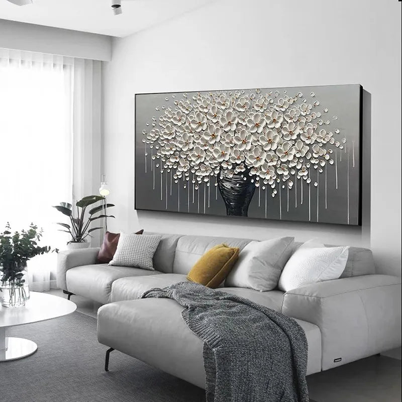 Large Size Abstract Gold Tree Flower Luxury Canvas Painting Posters Minimalism Wall Art Picture Modern Living Room Decoration