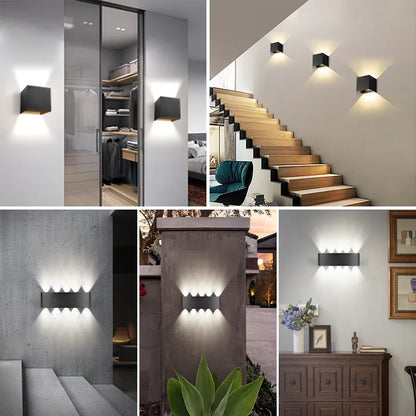 Modern Wall Lamp Cube Led Wall Sconce Lamp Wall Light For Bathroom Outdoor Lighting