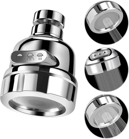 360 Degree Swivel Kitchen Faucet Aerator Adjustable Dual Mode Sprayer Filter Diffuser Water Saving Nozzle Bath Faucet Connector