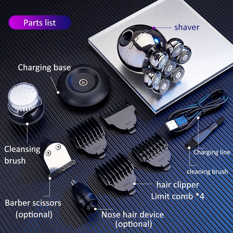 Electric Shaver featuring a 7D Floating Cutter Head